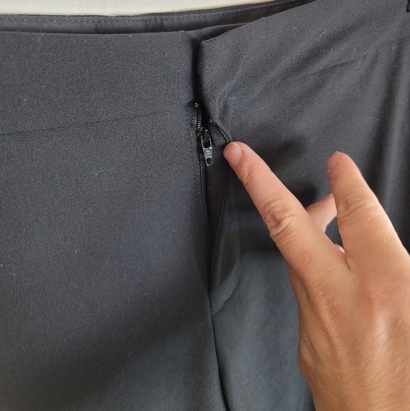 EVERLANE 95% WOOL BLACK STRAIGHT LEG TROUSERS, SZ 10 - Picture 6 of 11